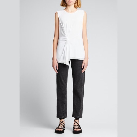 Kobi Halperin Stevie Knotted Sleeveless Top, White Size XS New w/Tag Retail $148 - Picture 6 of 16
